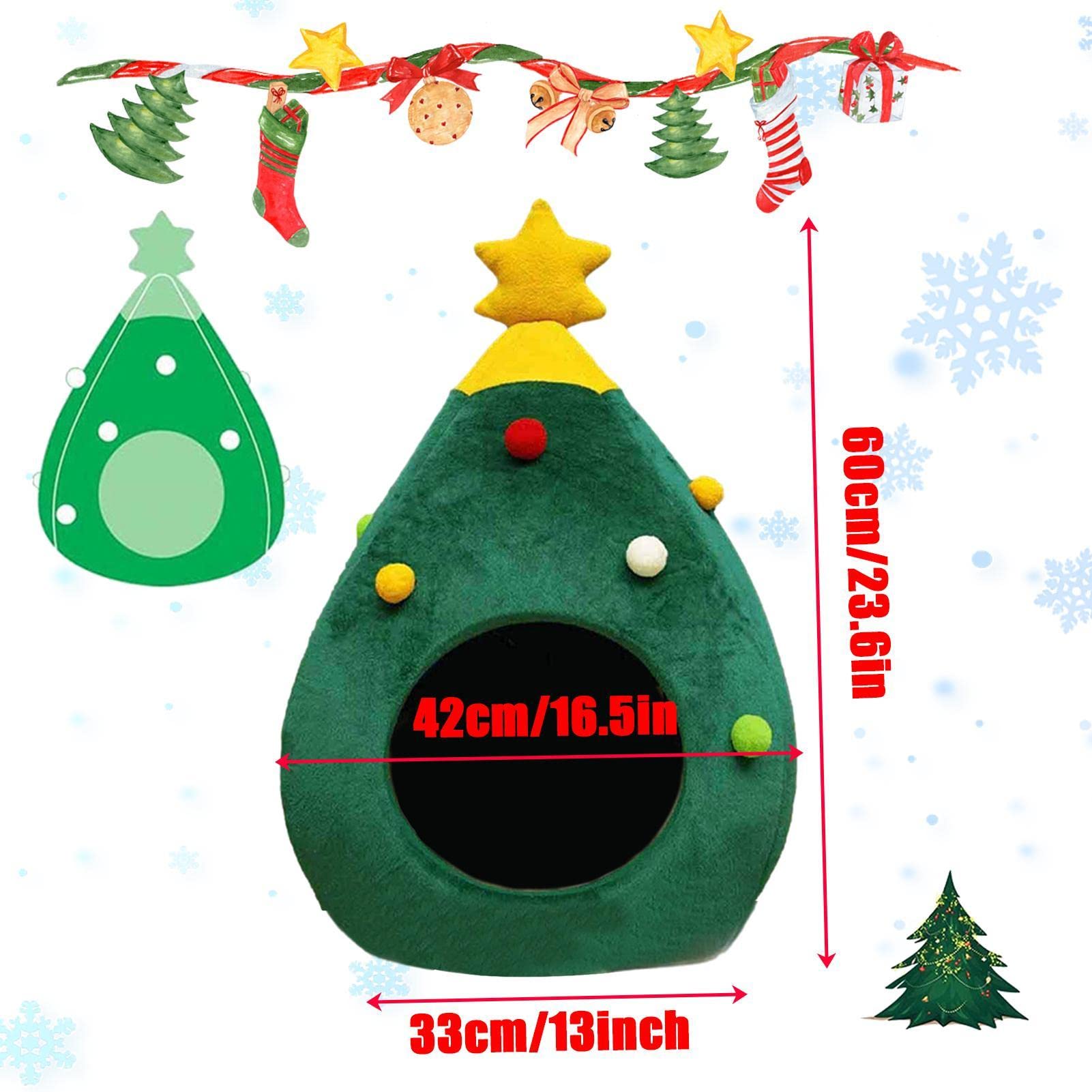 Amazon | クリスマス ツリー ペット ベッド,猫用ペットハウス - ペット